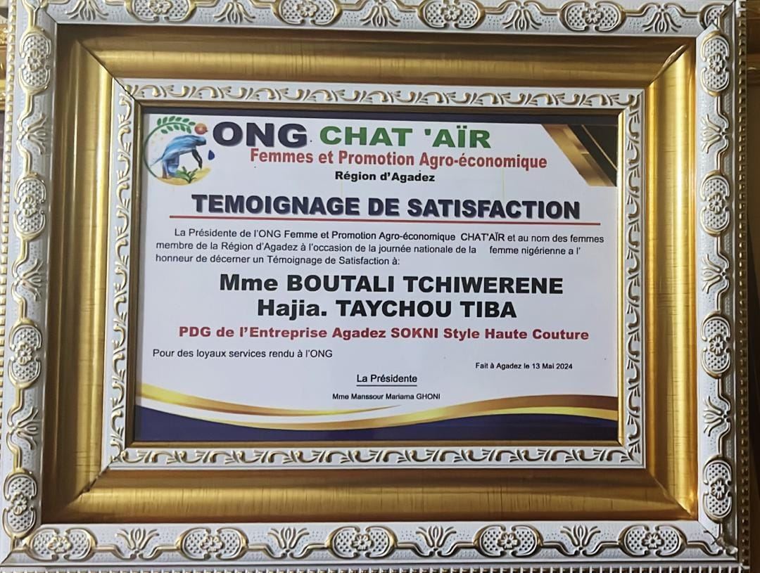 Certificat Taychou Couture